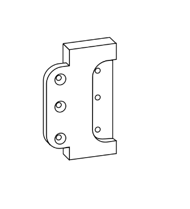 Picture of 40-153, 5" Backset Adaptor