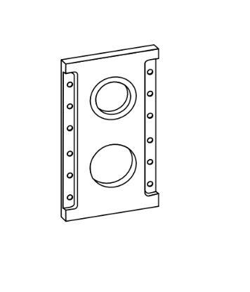 Picture of 40-228 Door prep installation template, H Series