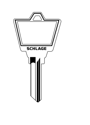 Picture of 35-140 Key Blank, 5-Pin, Large Bow, Embossed  (50 Pack)