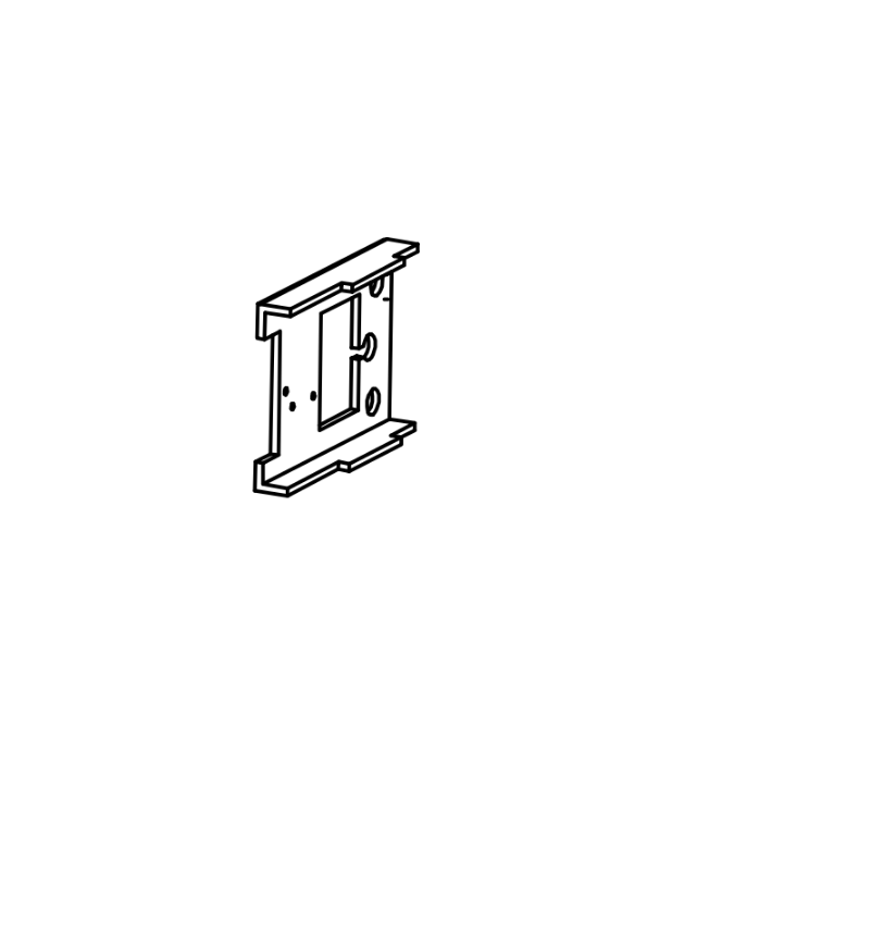 Picture of 101844-1 Endcap bracket w/o battery holder