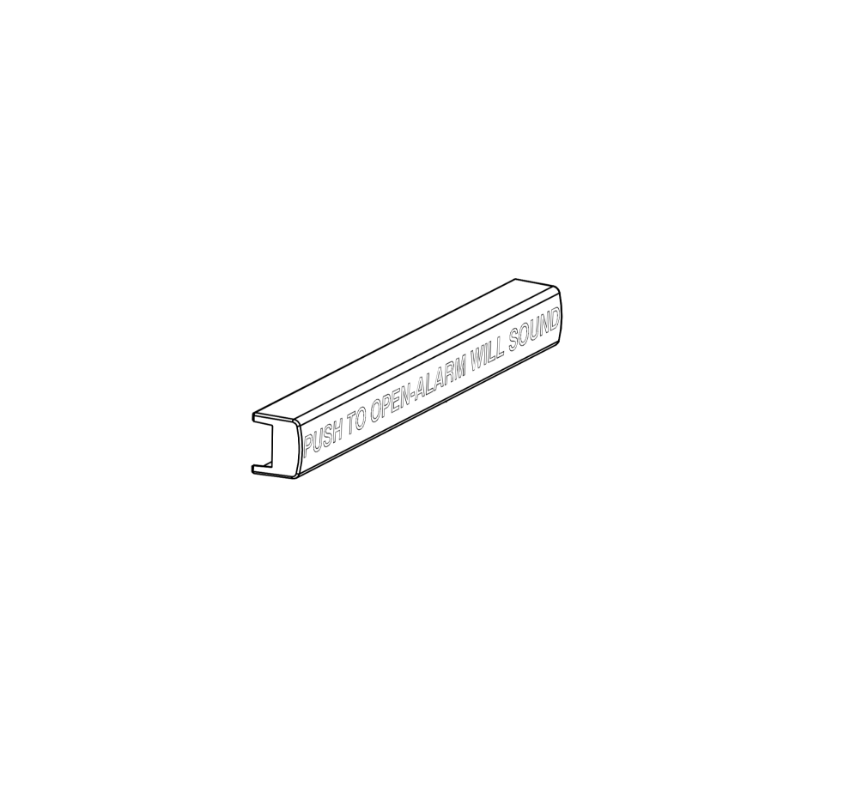 Picture of 105417-4 Pushpad Wrap, 48", Black