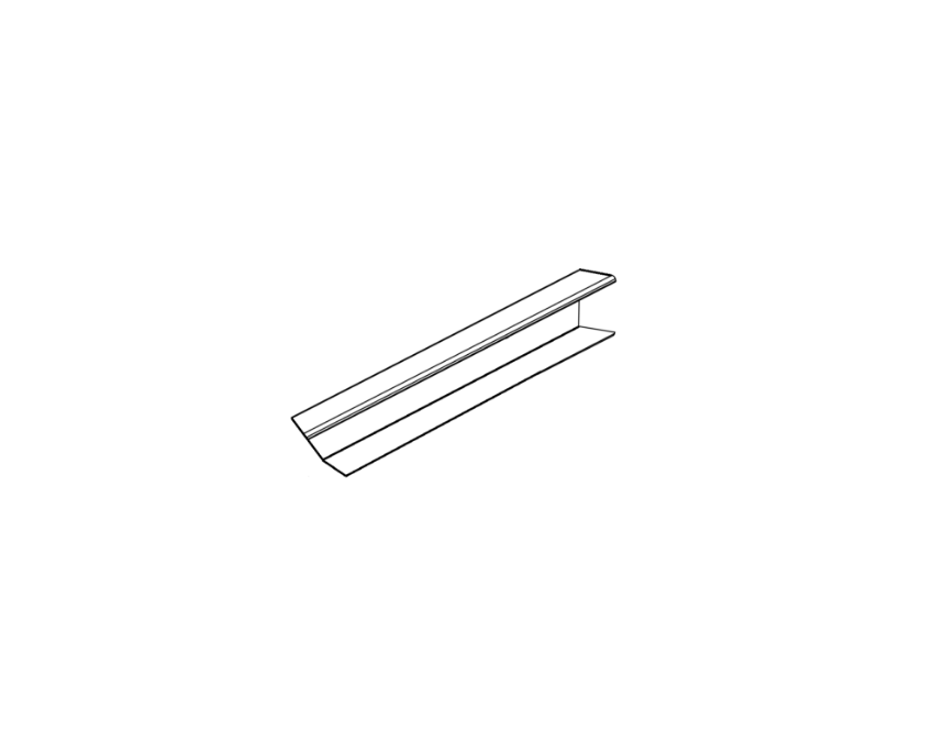 Picture of 106281 Backplate Extrusion, 36", Silver