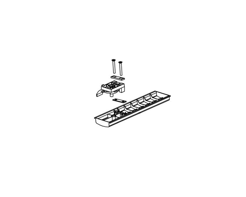 Picture of 101803-1 Fillerplate, Subassembly, S&R, Hex Dogging, HD, V40 series, 36"