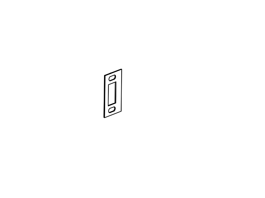 Picture of 100482 Shim, Mortise Strike