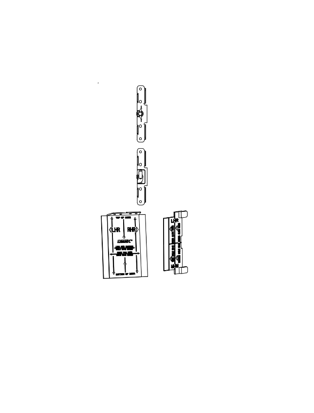 Picture of 103806-15 Mounting Plate/Strike Locator Kit, Narrow Stile, 96, BP2