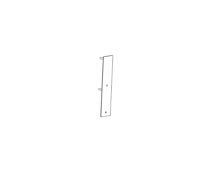 Picture of 102218-9 Trim Pullplate, 02C, Wide: BP1 or BP11