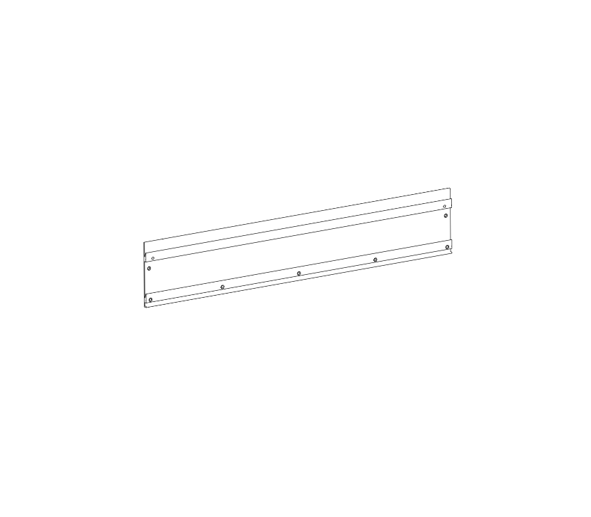Picture of 12515-1 Hanger plate, AO19, 38" long, Aluminum