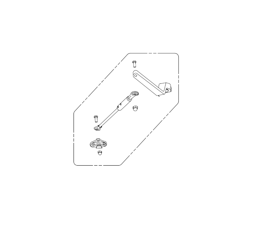 Picture of 104798-2 Push Arm Sub-Assembly, Auto Operator, 36 Inch, Dark Bronze