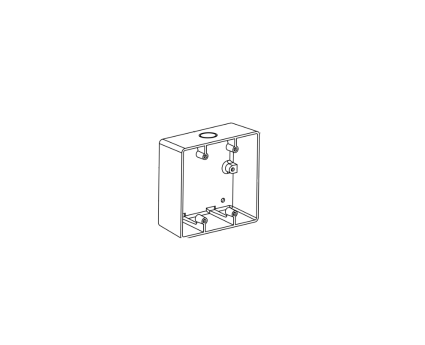 Picture of 102649-1 EAX-2500S Part, Back Box, Gray