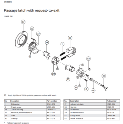Chassis with request-to-exit