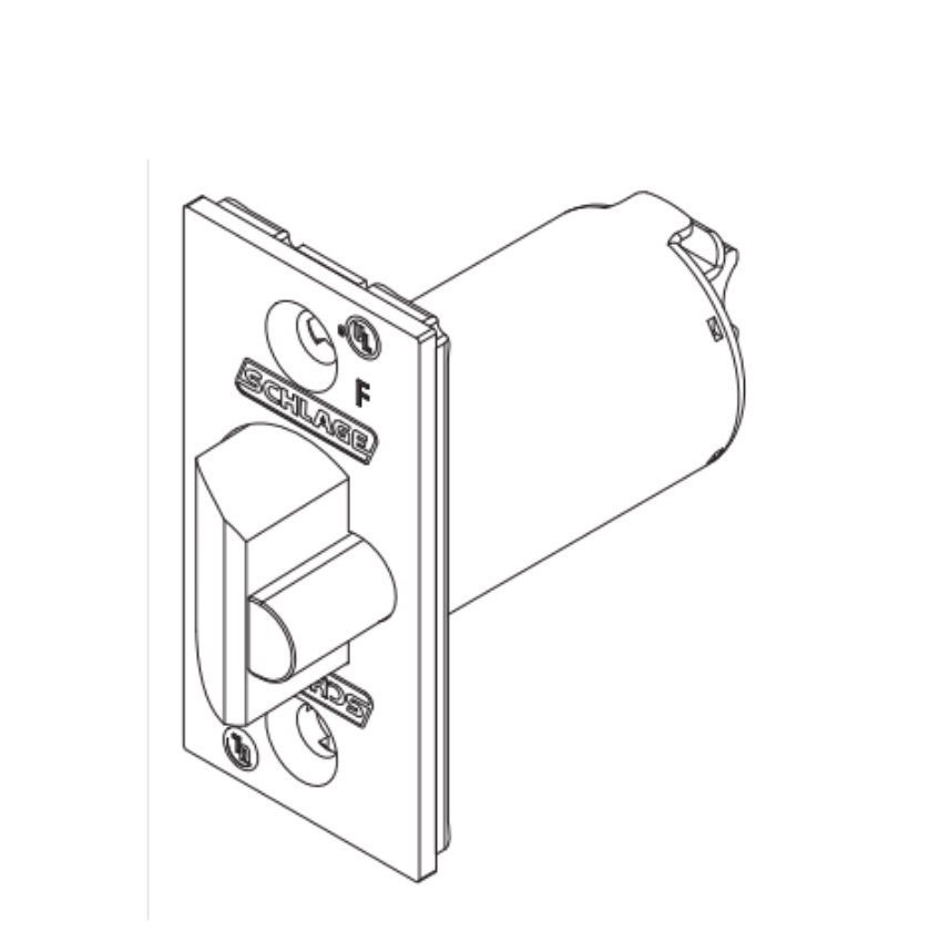 Picture of 13-247 1-1/8" x 2-1/4" Square Corner Spring Deadlatch