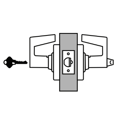 Picture of ND53 IND IS Entrance lock with Inside Indicator
