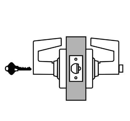 Picture of ND52 Keyed Privacy Lock