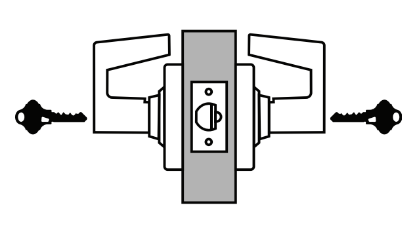 Picture of ND93 Vandlgard vestibule lock