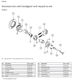 Chassis with request-to-exit