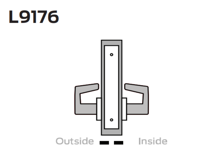 Picture of L9176 Full dummy trim with lock case