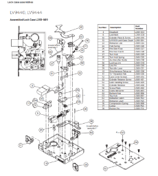 LV Lock Case Assembly