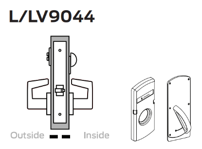Picture of L9044 Privacy with coin turn outside