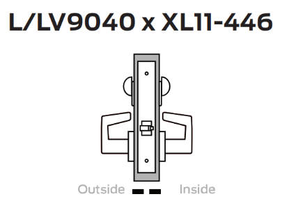 Picture of L9040 x XL11-446 Privacy with thumbturn both sides