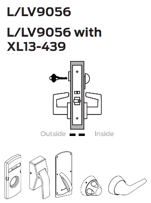 Picture of L9056 Entrance/office lock with automatic unlocking