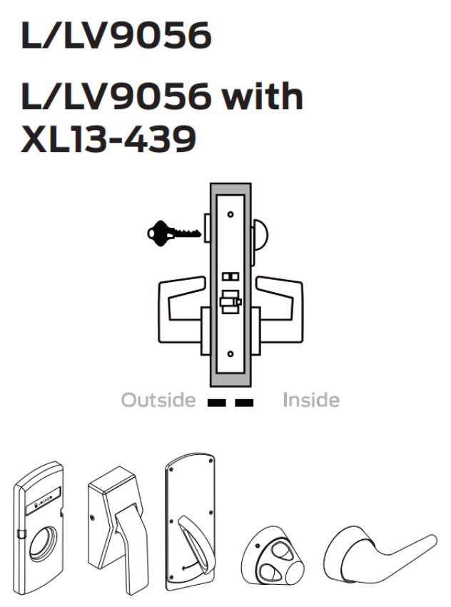 Picture of L9056 Entrance/office lock with automatic unlocking