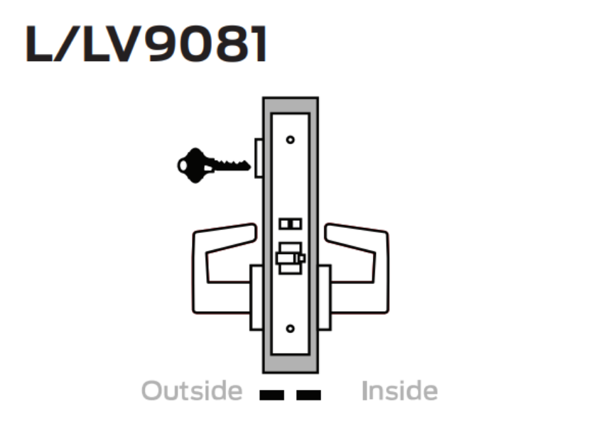 Picture of L9081 Accessible storeroom lock