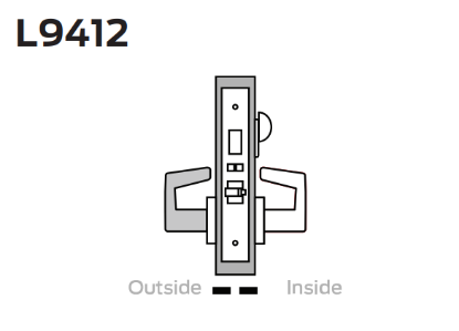 Picture of L9412 Exit lock with deadbolt