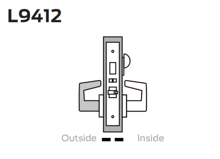 Picture of L9412 Exit lock with deadbolt