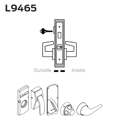 Picture of L9465 Closet/storeroom lock
