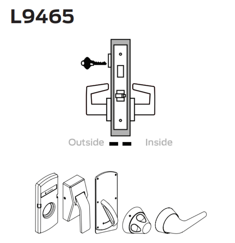 Picture of L9465 Closet/storeroom lock