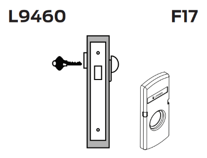 Picture of L9460 Cylinder x thumbturn mortise lock