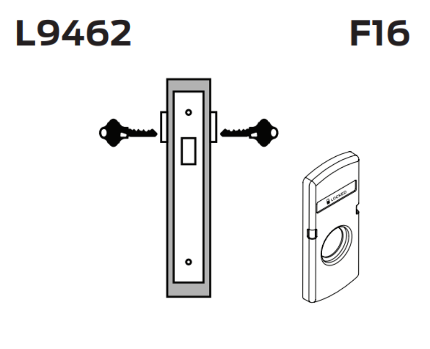 Picture of L9462 Double cylinder mortise lock