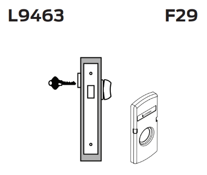 Picture of L9464 Cylinder only mortise deadbolt