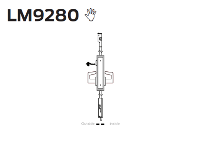 Picture of LM9280 22-point storeroom lock