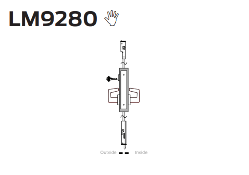 Picture of LM9280 22-point storeroom lock