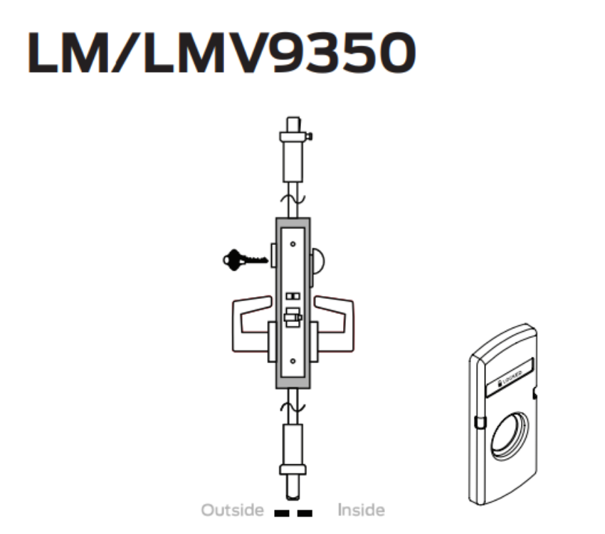 Picture of LM9350 3-point entrance/office lock