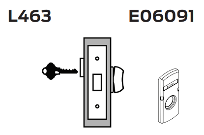 Picture of L463 Cylinder x cylinder thumbturn small case mortise deadbolt