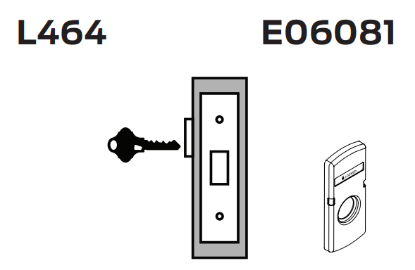 Picture of L464 Cylinder only small case mortise deadbolt