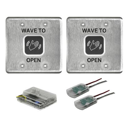 Picture of 8310-3810DW Touchless Actuator, Double gang, Wave Icon and Text Kit