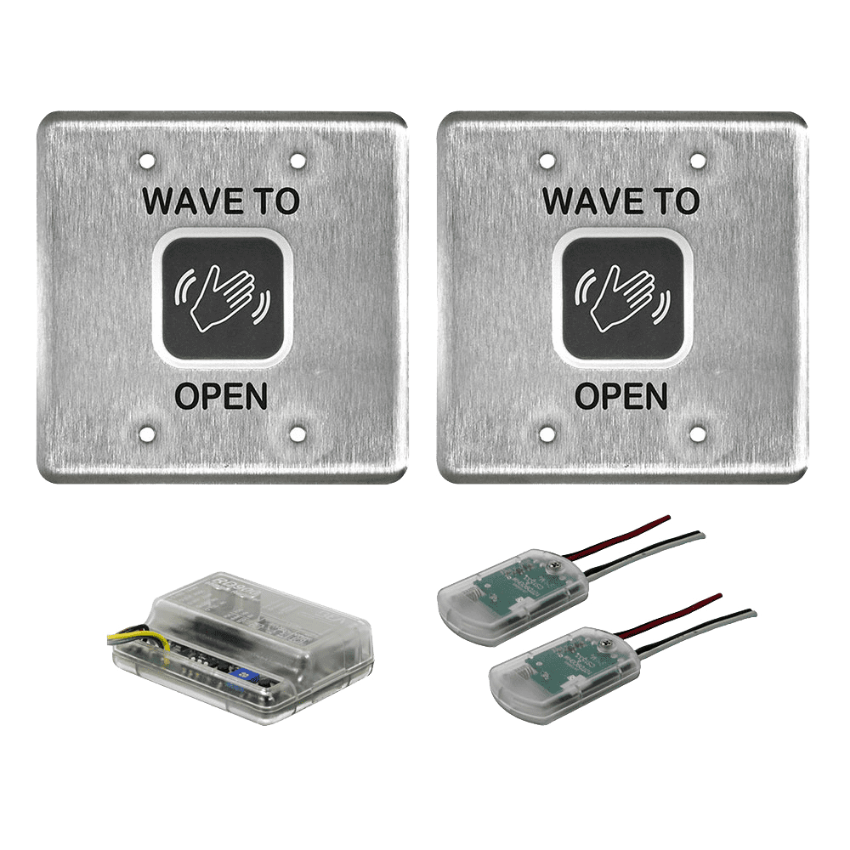 Picture of 8310-3810DW Touchless Actuator, Double gang, Wave Icon and Text Kit