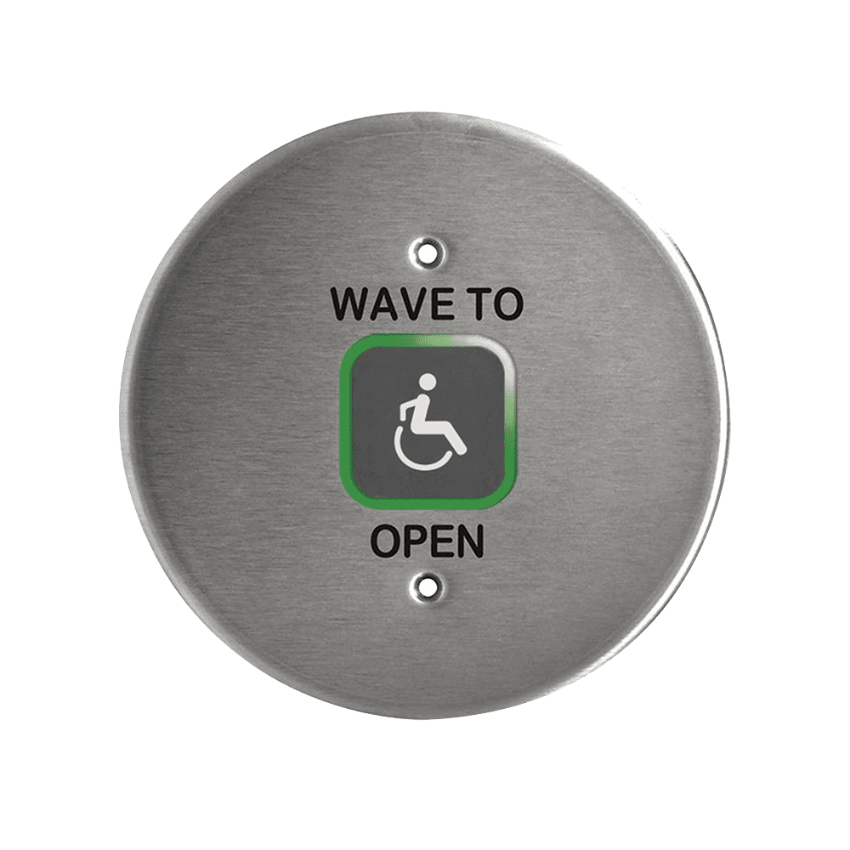Picture of 8310-810RA Touchless Actuator, Round, Wheelchair Icon and Text