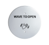 Picture of 8310-813RWH Touchless actuator, white round, wave icon and text
