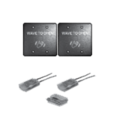 Picture of 8310-3813W Touchless Actuator, Black Single and Double Gang, Wave Icon and Text Kit