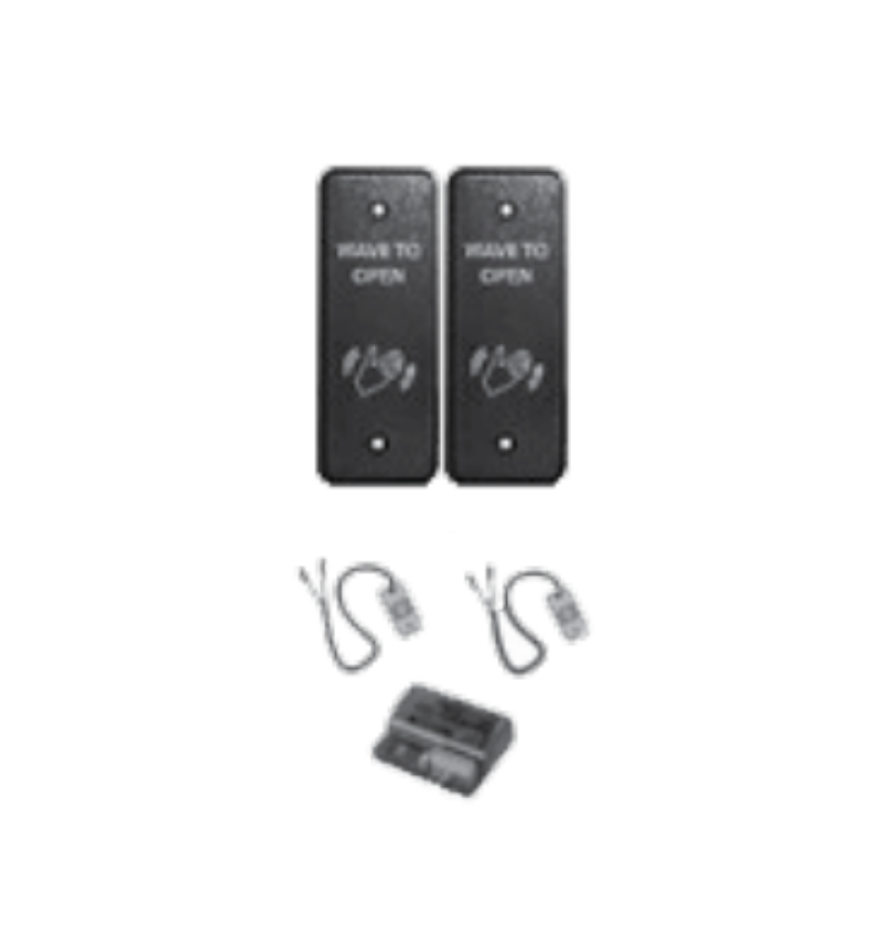 Picture of 8310-3813JW Touchless Actuator, Black Jamb, Wave Icon and Text Kit