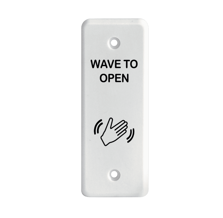 Picture of 8310-813JWH Touchless Actuator, White Jamb, Wave Icon and Text