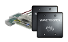 Picture of 8310-3813W Touchless Actuator, Black Single and Double Gang, Wave Icon and Text Kit