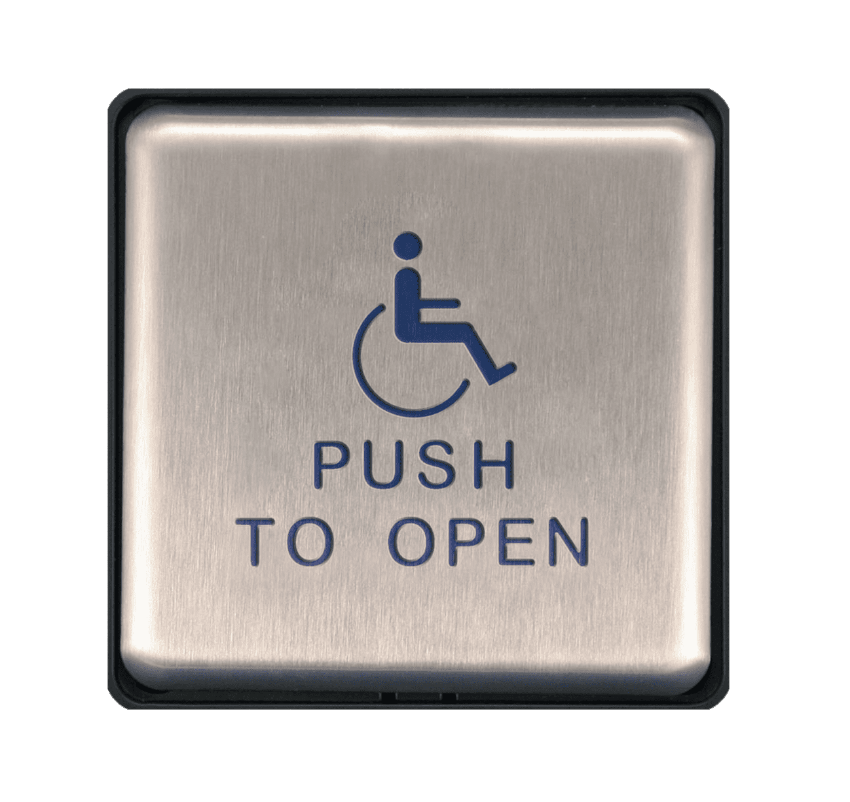 Picture of 8310-853TWP Actuator, Wall Mount, Logo, Text, Wireless, 4-3/4" x 4-3/4"