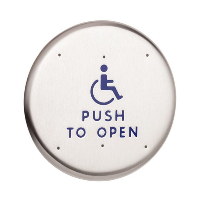 Picture of 8310-852T Actuator, Wall Mount, Logo, Text, 6" Round