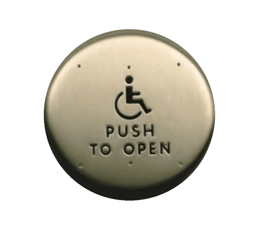 Picture of 8310-3852TWS Actuator, Wall Mount, Logo, Text, Wireless, Surface, 6" Round