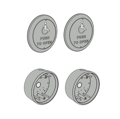 Picture of 8310-3860T Actuator Package, Logo, Text, 4-1/2" Round